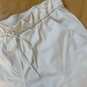 lululemon athletica Cream Drawstring  Shorts